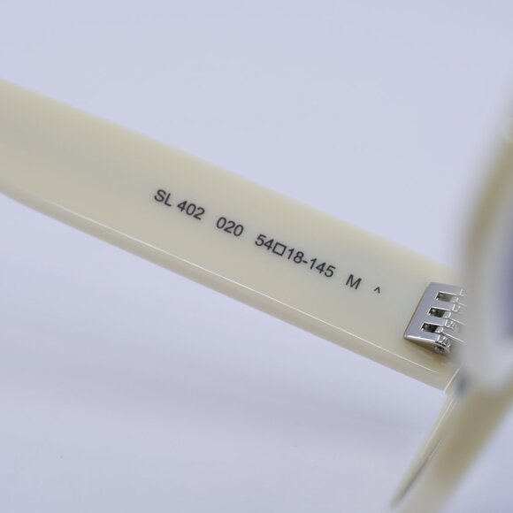 ?️ New Saint Laurent SL402 020 Sunglasses - Ivory Frame, Grey Lenses main image 5